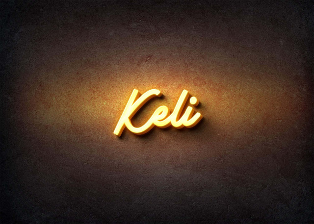 Free photo of Glow Name Profile Picture for Keli