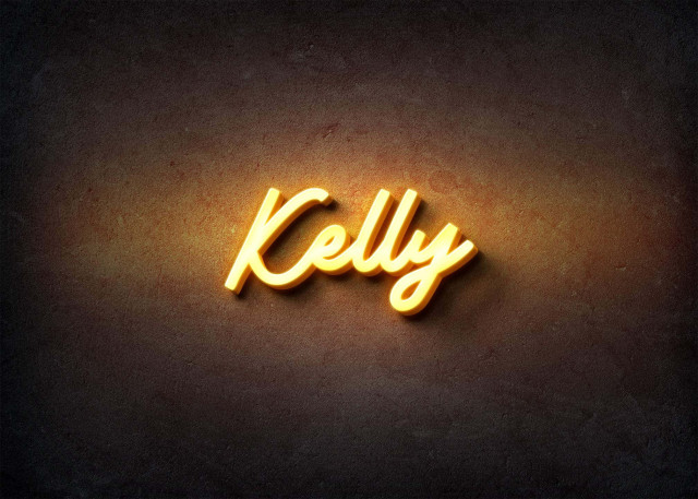 Free photo of Glow Name Profile Picture for Kelly