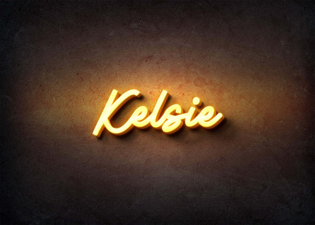 Free photo of Glow Name Profile Picture for Kelsie