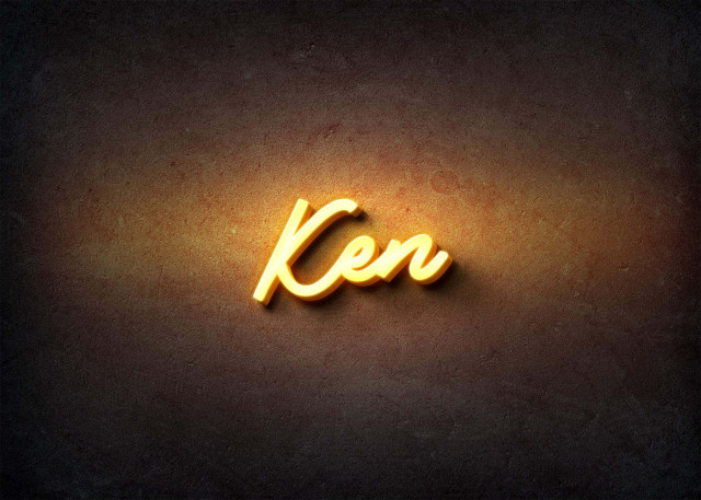 Free photo of Glow Name Profile Picture for Ken