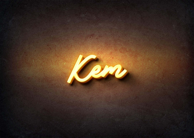 Free photo of Glow Name Profile Picture for Kem