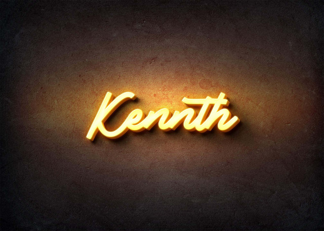 Free photo of Glow Name Profile Picture for Kennth