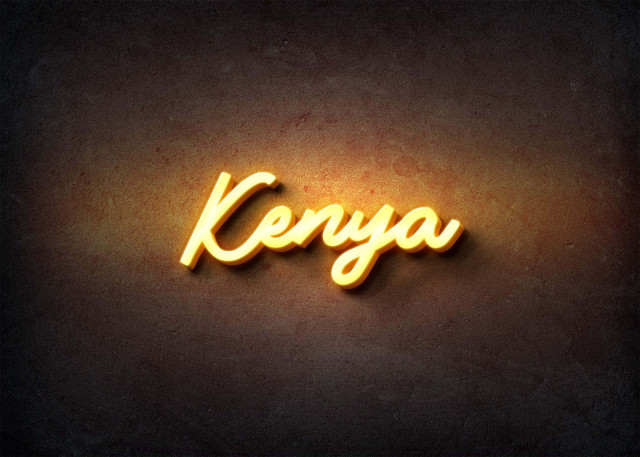 Free photo of Glow Name Profile Picture for Kenya