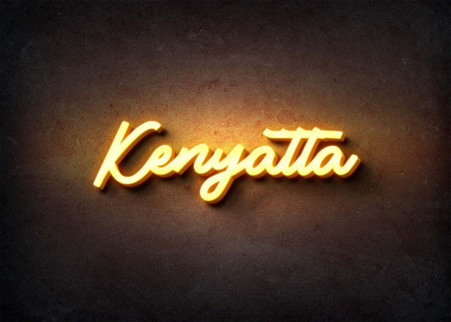 Free photo of Glow Name Profile Picture for Kenyatta