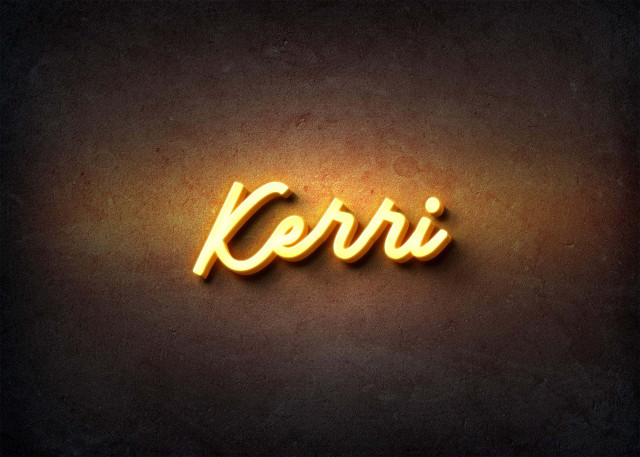 Free photo of Glow Name Profile Picture for Kerri
