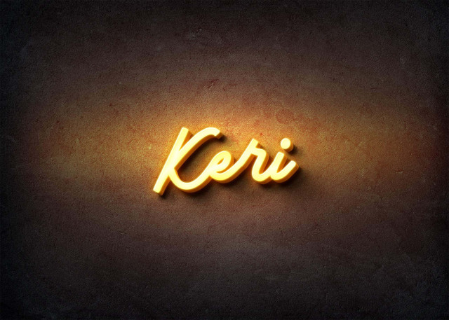 Free photo of Glow Name Profile Picture for Keri