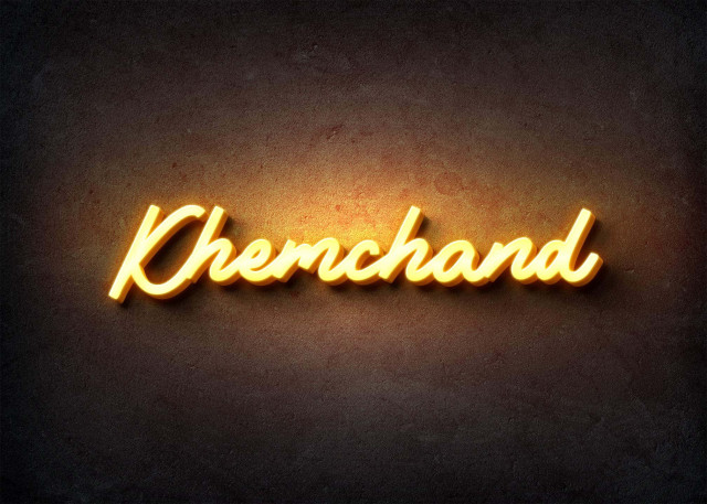 Free photo of Glow Name Profile Picture for Khemchand