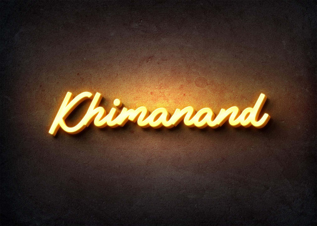 Free photo of Glow Name Profile Picture for Khimanand