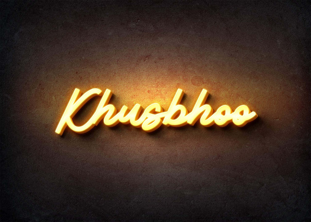 Free photo of Glow Name Profile Picture for Khusbhoo