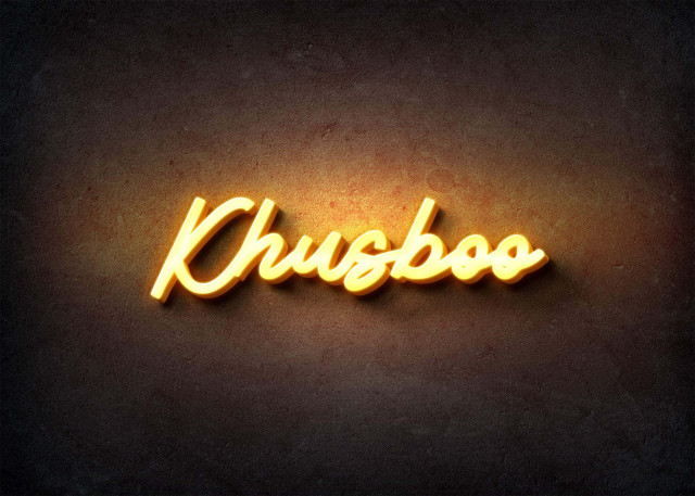 Free photo of Glow Name Profile Picture for Khusboo