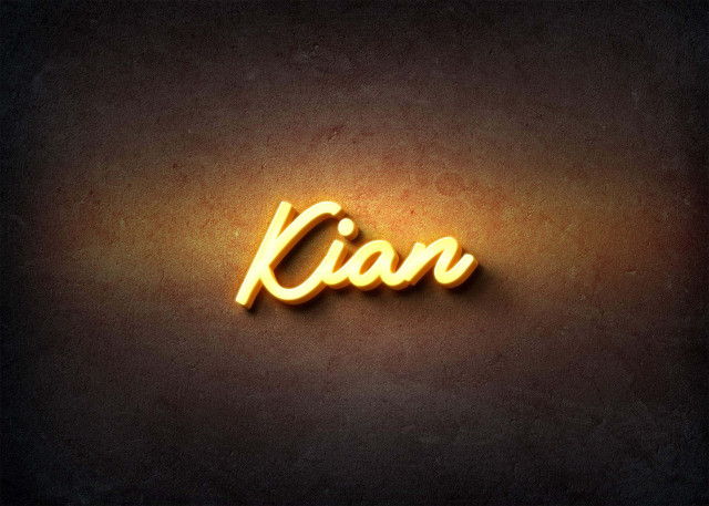 Free photo of Glow Name Profile Picture for Kian