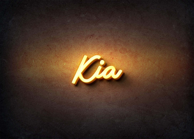 Free photo of Glow Name Profile Picture for Kia