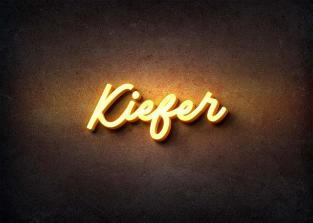 Free photo of Glow Name Profile Picture for Kiefer