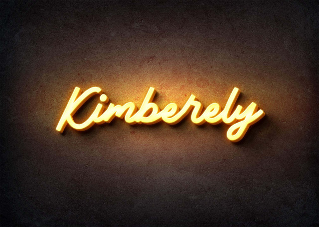 Free photo of Glow Name Profile Picture for Kimberely