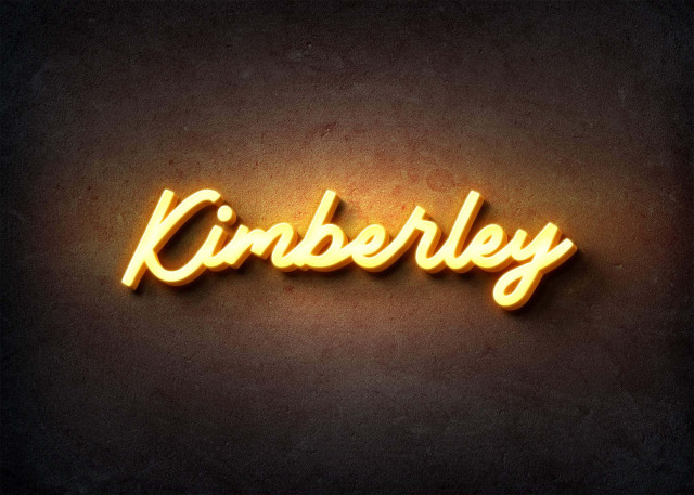 Free photo of Glow Name Profile Picture for Kimberley