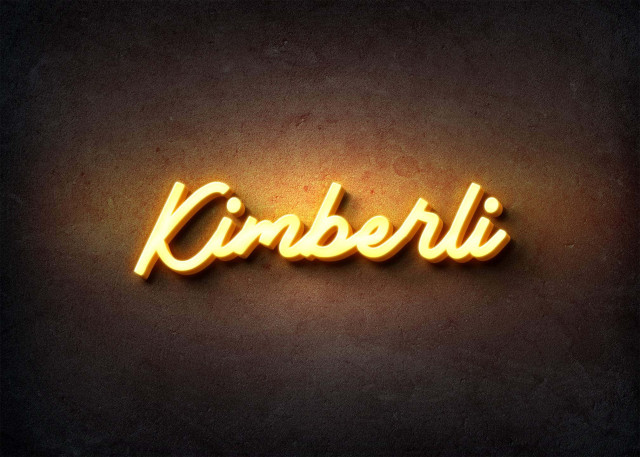 Free photo of Glow Name Profile Picture for Kimberli