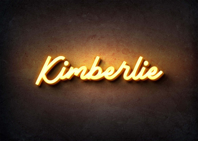 Free photo of Glow Name Profile Picture for Kimberlie