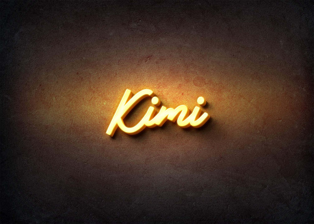 Free photo of Glow Name Profile Picture for Kimi