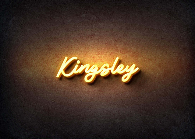 Free photo of Glow Name Profile Picture for Kingsley