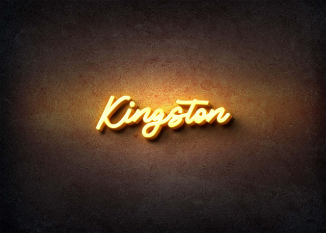Free photo of Glow Name Profile Picture for Kingston