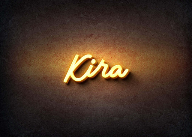 Free photo of Glow Name Profile Picture for Kira