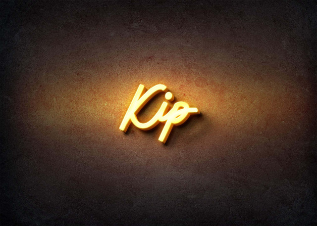 Free photo of Glow Name Profile Picture for Kip