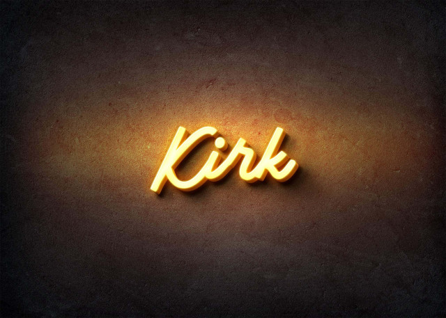 Free photo of Glow Name Profile Picture for Kirk
