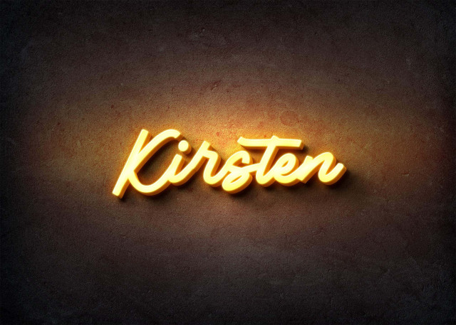 Free photo of Glow Name Profile Picture for Kirsten