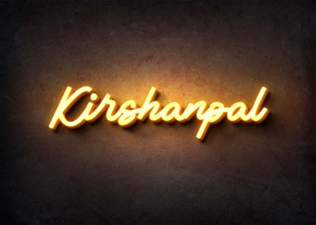 Free photo of Glow Name Profile Picture for Kirshanpal