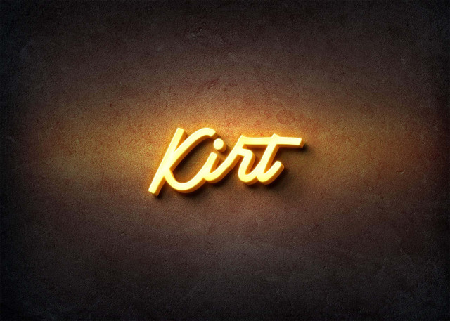 Free photo of Glow Name Profile Picture for Kirt