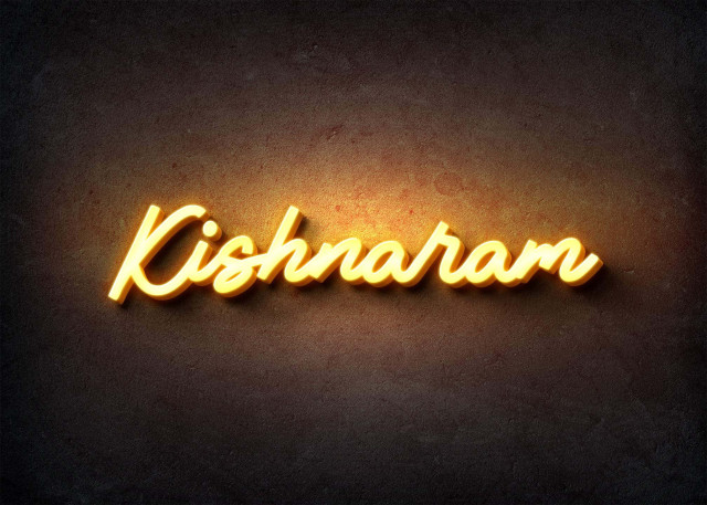 Free photo of Glow Name Profile Picture for Kishnaram