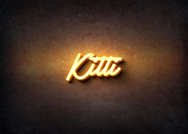 Free photo of Glow Name Profile Picture for Kitti