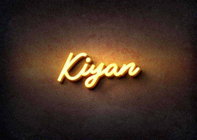 Free photo of Glow Name Profile Picture for Kiyan