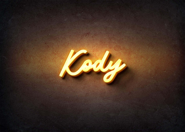 Free photo of Glow Name Profile Picture for Kody
