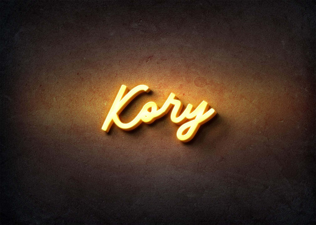 Free photo of Glow Name Profile Picture for Kory