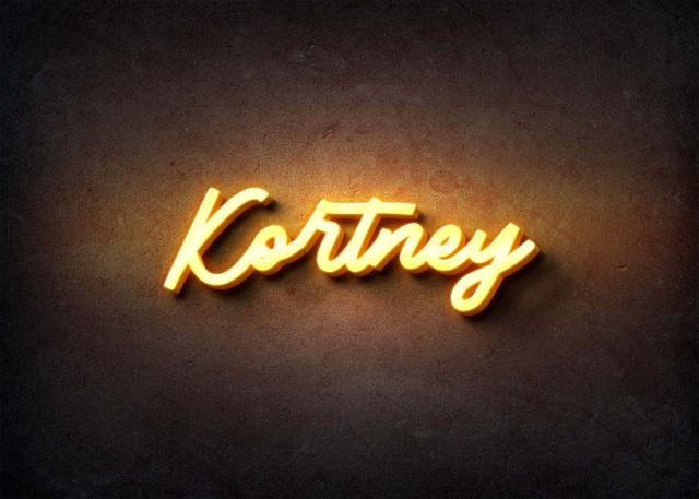 Free photo of Glow Name Profile Picture for Kortney