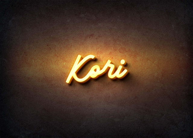 Free photo of Glow Name Profile Picture for Kori