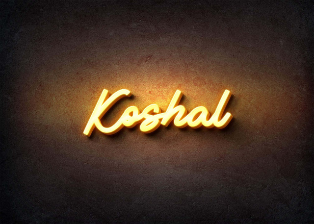 Free photo of Glow Name Profile Picture for Koshal