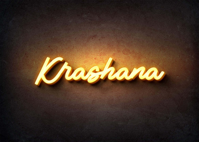 Free photo of Glow Name Profile Picture for Krashana