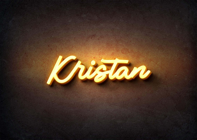 Free photo of Glow Name Profile Picture for Kristan