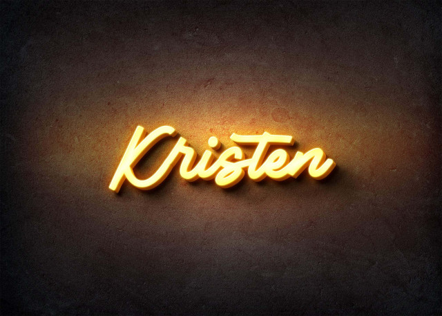 Free photo of Glow Name Profile Picture for Kristen