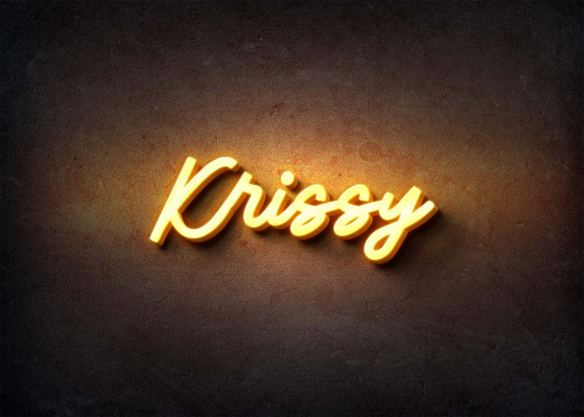 Free photo of Glow Name Profile Picture for Krissy