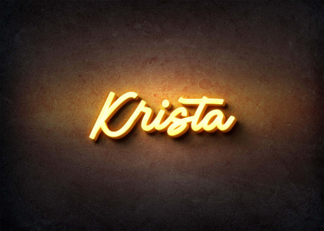 Free photo of Glow Name Profile Picture for Krista