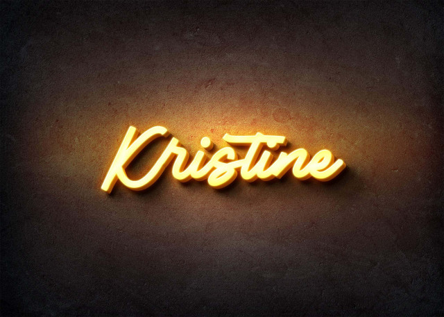 Free photo of Glow Name Profile Picture for Kristine