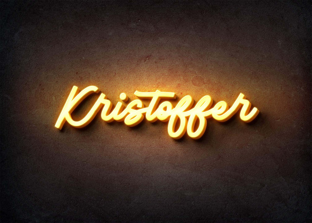 Free photo of Glow Name Profile Picture for Kristoffer