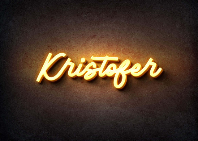 Free photo of Glow Name Profile Picture for Kristofer