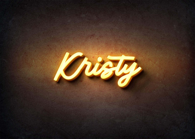 Free photo of Glow Name Profile Picture for Kristy