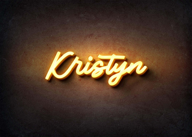 Free photo of Glow Name Profile Picture for Kristyn