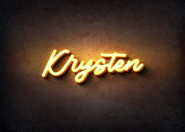 Free photo of Glow Name Profile Picture for Krysten