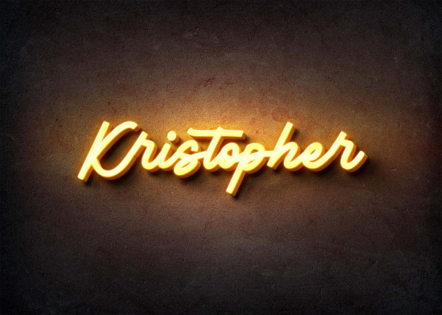 Free photo of Glow Name Profile Picture for Kristopher